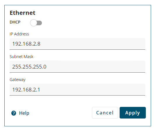 How do I change my LD8 IP address?