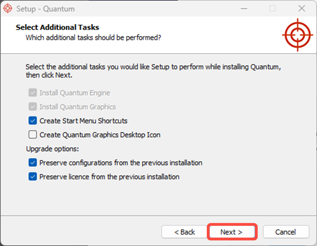 How do I upgrade Quantum PC Software?